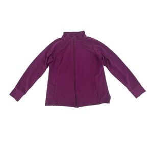 Danskin Now Purple Long Sleeve Thumb Hole Jacket Size Large Women’s